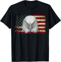 American Bald Eagle Eyes Shirt Usa Flag Patriotic Shirt