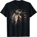 Patriotic Rhino Vintage American Flag Design