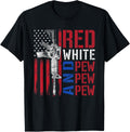 Red White And Pew Ar 15 American Flag Funny Patriotic