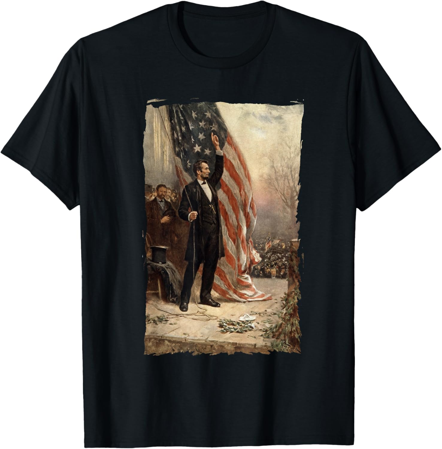 4Th Of July Independence Day American Flag Abraham Lincoln