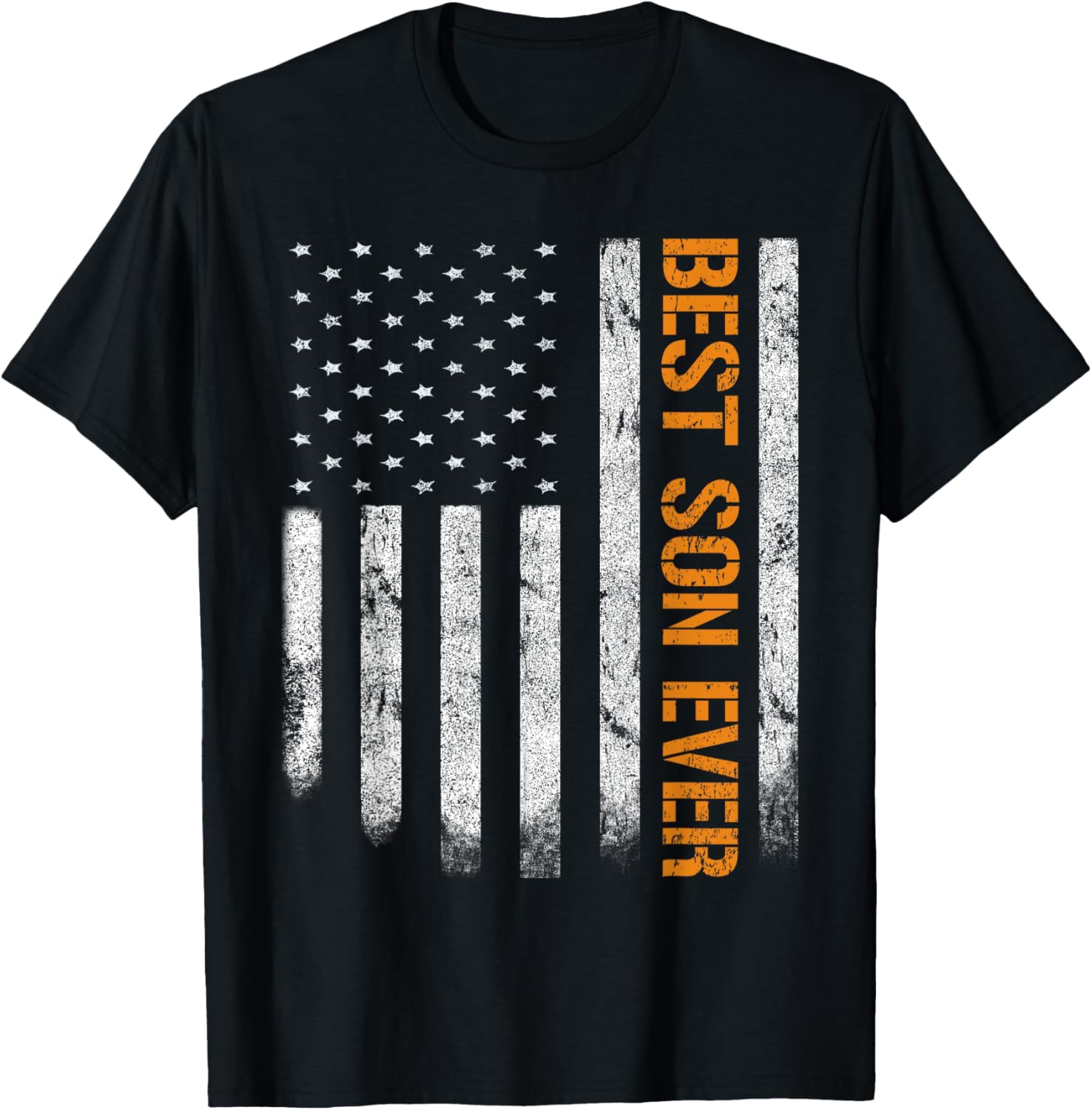 Vintage Best Son Ever American Flag Fathers Day Boy Son