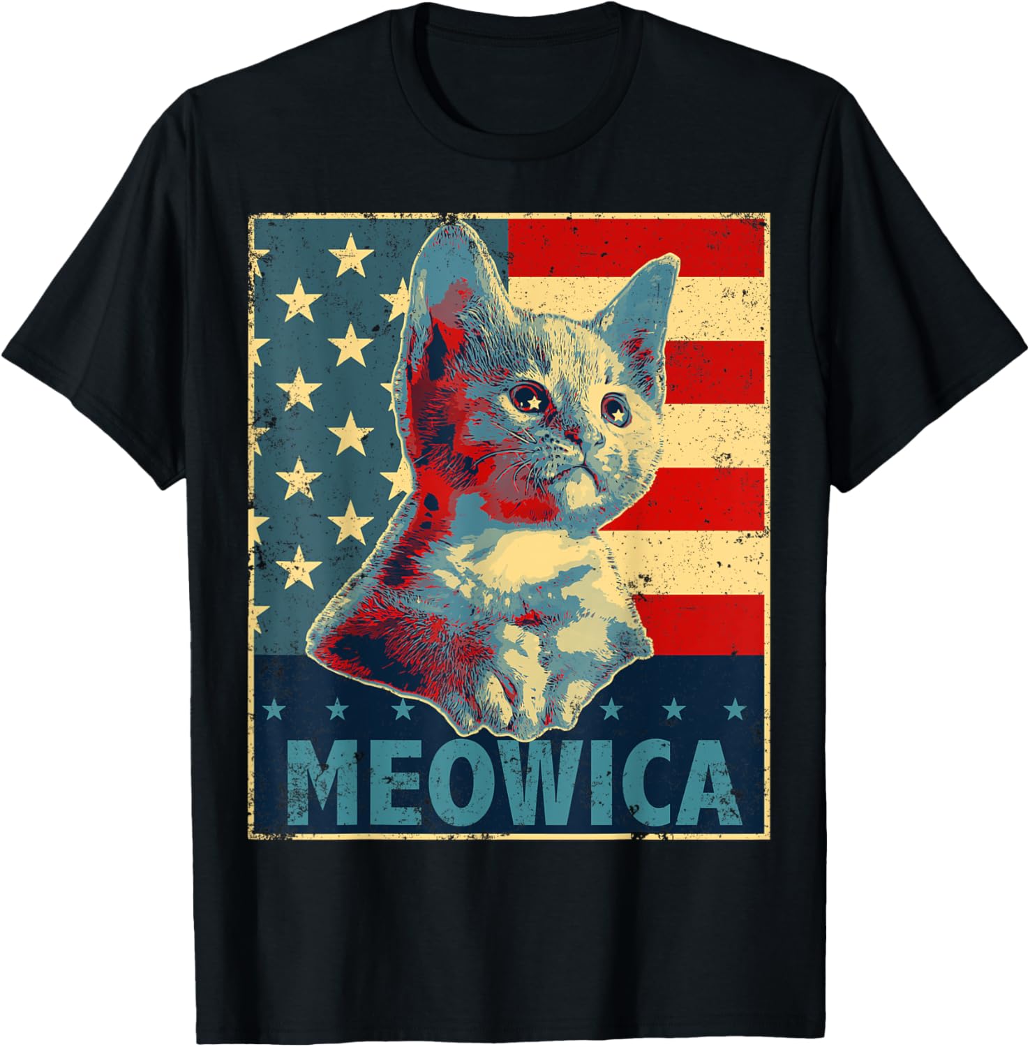 Meowica Cat 4Th Of July Patriotic American Flag Gift Women