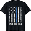 Thin Blue Line Back The Blue American Flag Police Support