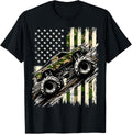 Monster Trucker Camo Usa Flag American