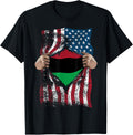 Pan African Unia Flag Shirt Loyal Afro Americans Usa Gift