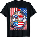 Cat Ramen Sunglass American Flag 4Th Of July Funny Patriotic