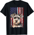 Miniature Schnauzer Dog 4Th Of July American Flag Patriotic