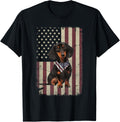 Dachshund American Flag Bandana 4Th Of July Tshirt Gifts