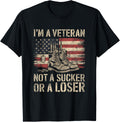 American Flag Im Veteran Not A Sucker Or A Loser