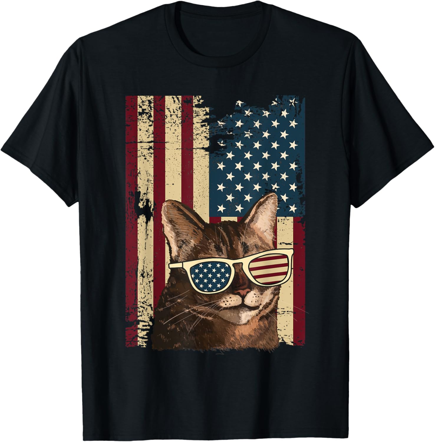 Cat 4Th Of July Meowica Merica Men Usa American Flag