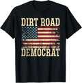 Dirt Road Democrat Vintage American Flag