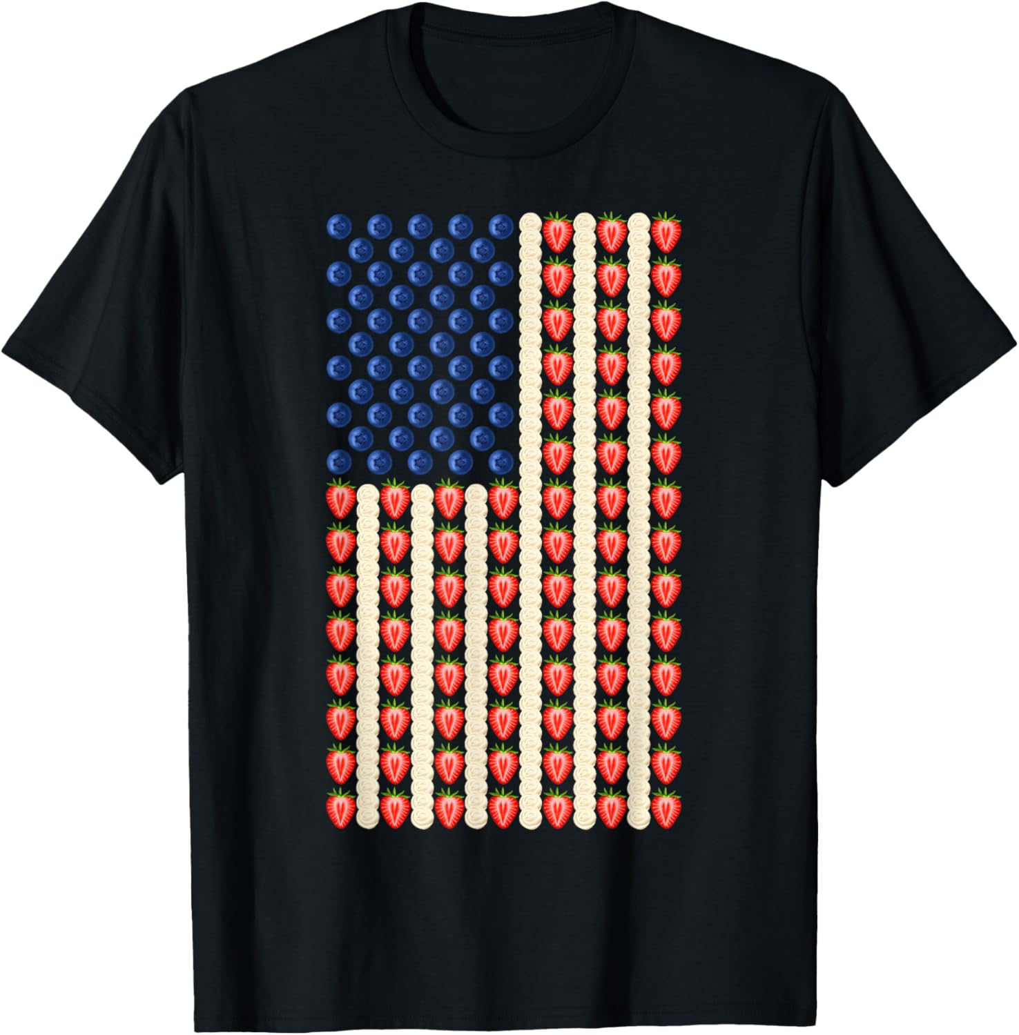 4Th Of July Strawberry Jello Usa Flag Cake Men Women Kids