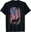 Vintage Usa Flag Love Labrador Retriever Dog Lab Silhouette