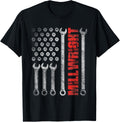 Millwright Patriotic American Flag Machinist Steel Worker