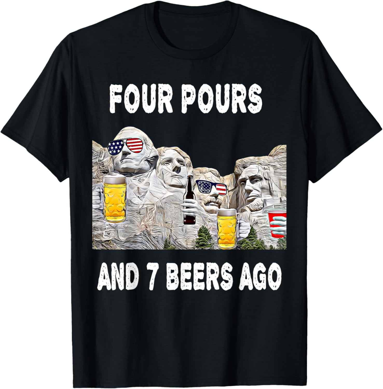 Abraham Abe Drinkin Shirt 4Th Of July Usa Funny Ben Drankin