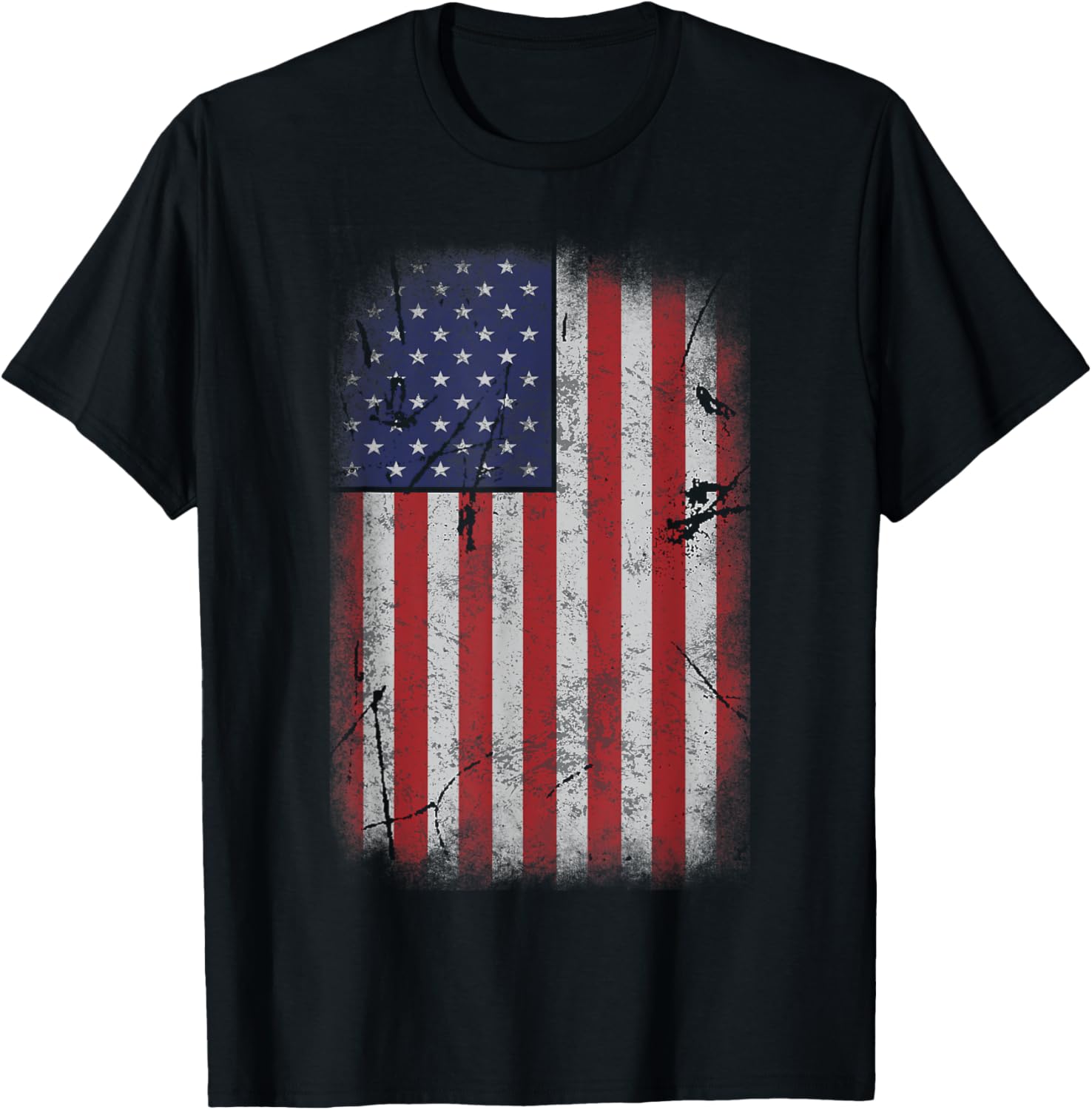 Usa Flag 4Th July American Red White Blue Vintage Patriotic