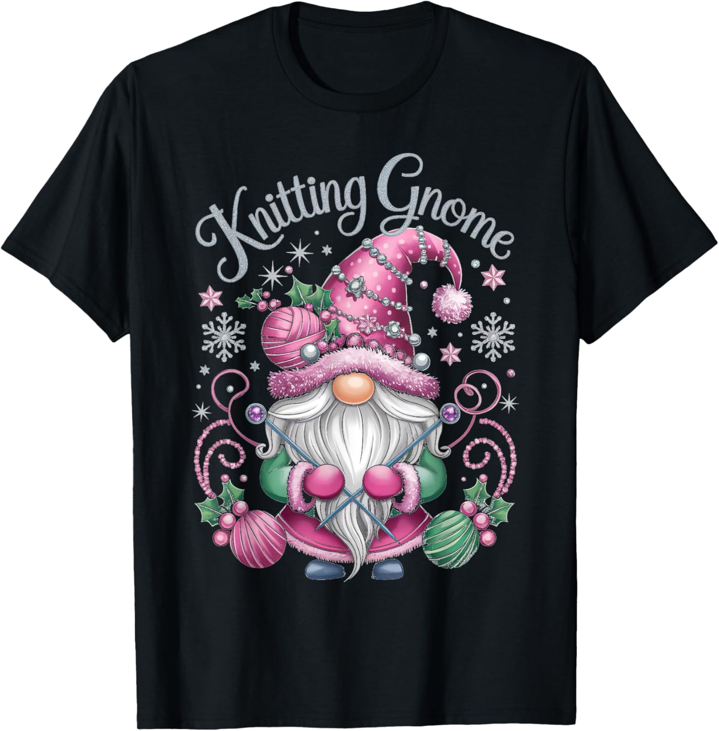 Knitting Gnome Christmas Festive Yarn Magic