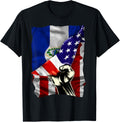 Half American Flag Salvadoran Roots Usa Flag El Salvador Dna