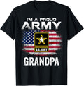 Im A Proud Army Grandpa With American Flag Veteran Gift