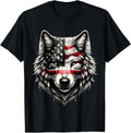 Wolf With Usa Flag 4Th Of July