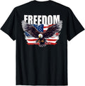 On Back Patriotic American Flag Eagle Freedom 4Th Of July