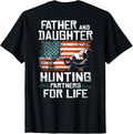 Father Daughter Hunting Partners American Flag On The Back