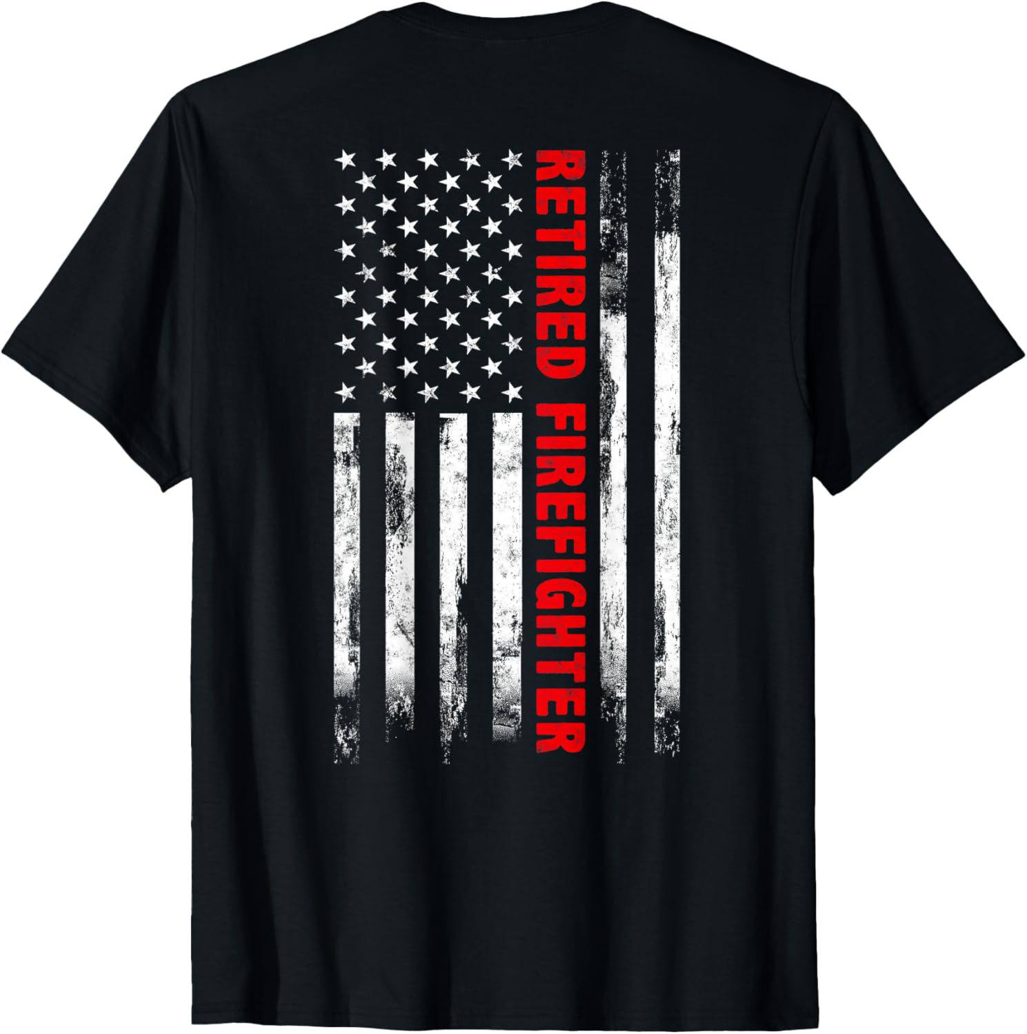 Retired Firefighter Thin Red Line American Flag Gift Fireman
