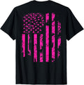 Pink Distressed Usa Flag