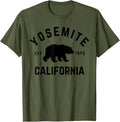 Yosemite National Park California Usa Outdoor Yosemite National Park T Shirt Unisex Adults Kids Green Short Sleeve Cotton 100 Nature Themed T Shirt Small