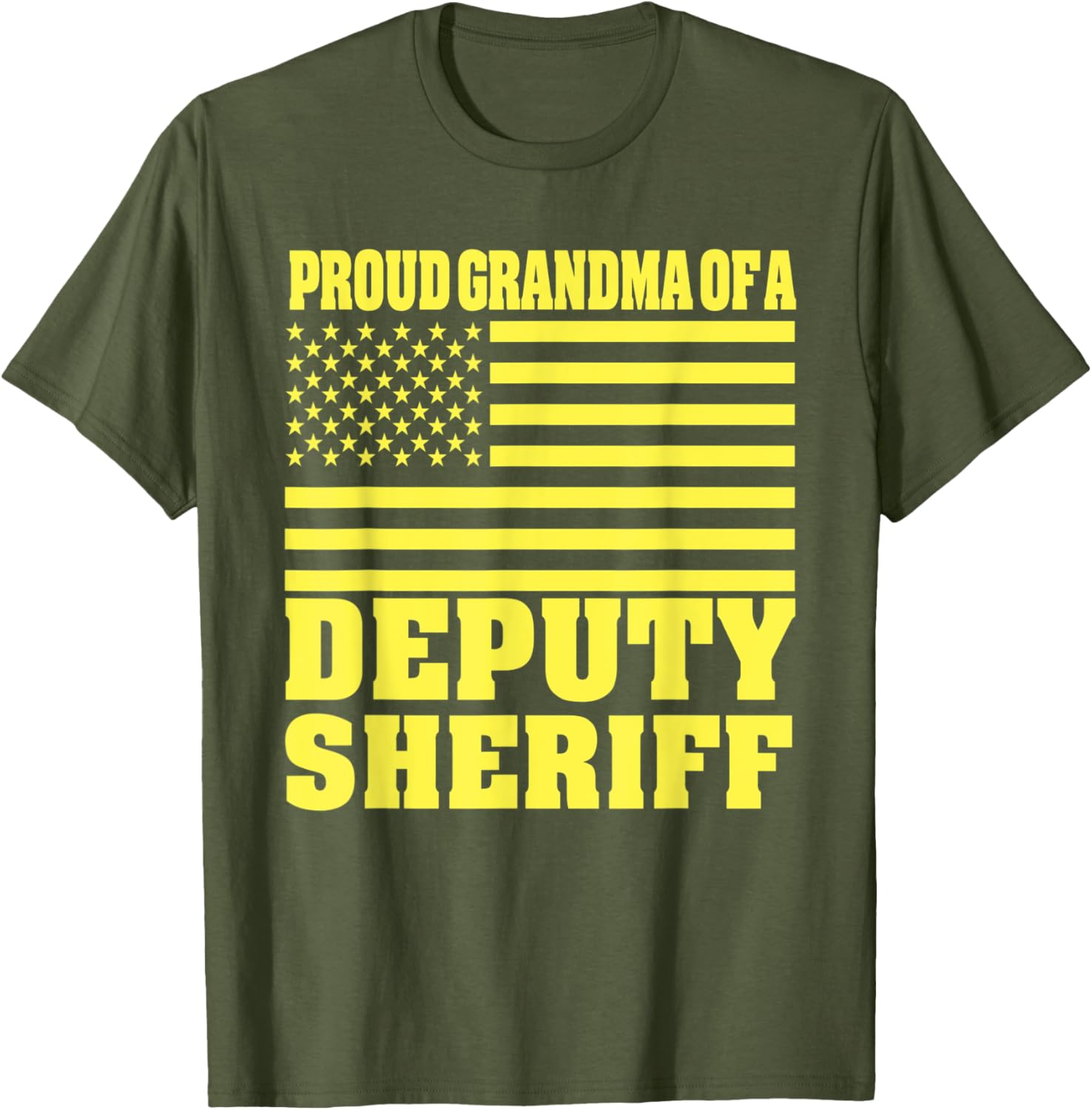 Proud Grandma Of A Deputy Sheriff American Flag
