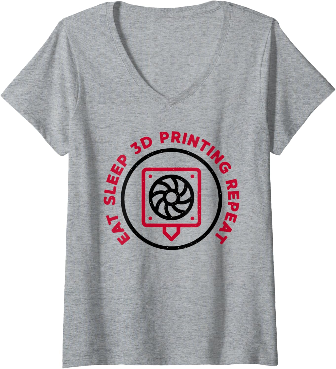 Eat Sleep 3D Printing Repeat 3D Printer Nerd V Neck