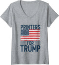 Womens Printers Trump 2024 Shirts President Election 2024 V Neck