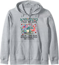 Knitting Fills My Days Knitting and Yarn Lover Tee T-shirt Zip Hoodie