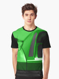 Apple Green Testarossa Supercar Digital Design Graphic T Shirt T Shirt Premium Print Fan Favorite