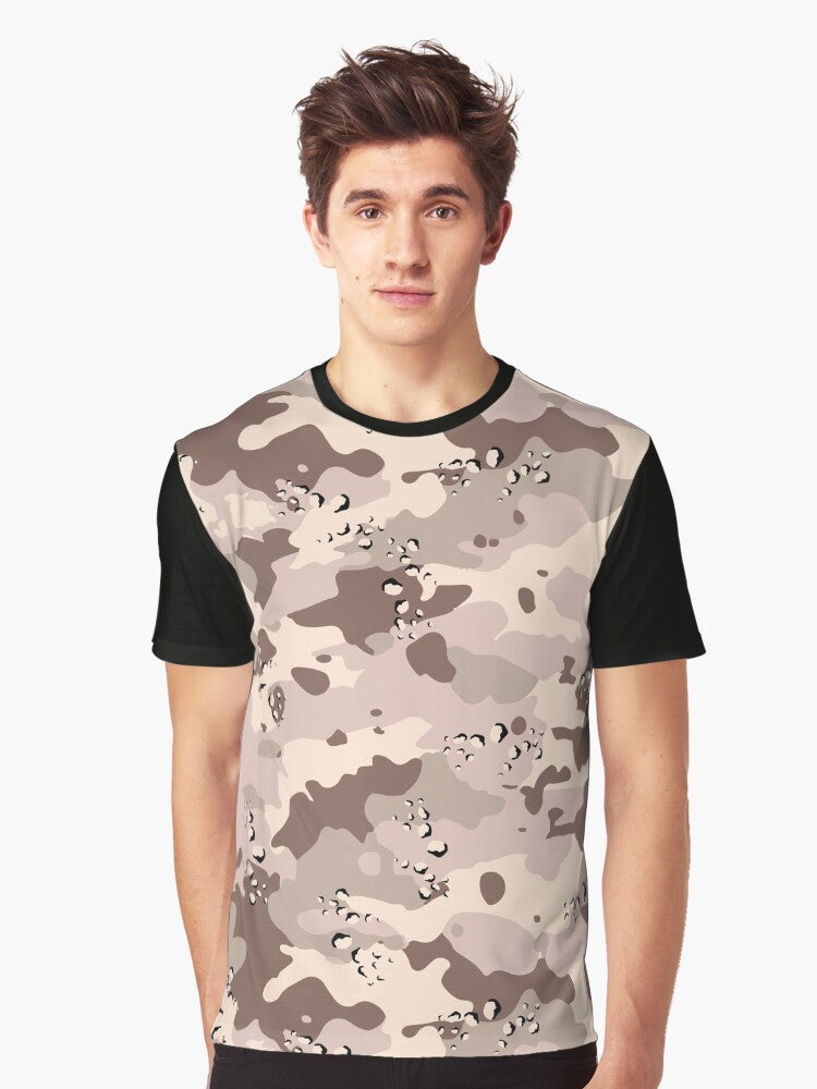 Cool Custom Color Desert Style Camo Texture Repeating Tiled Camouflage Digital Wallpaper Graphic T Shirt T Shirt Aesthet