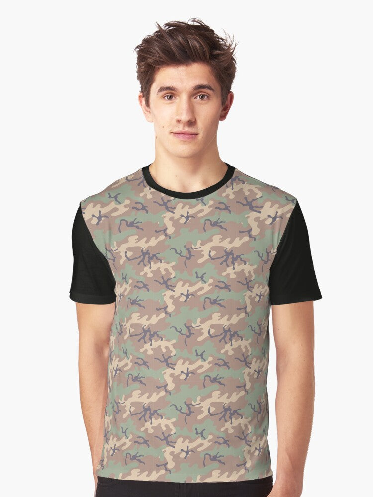 Camo Pattern Graphic T Shirt T Shirt High Search Demand Fan Favorite