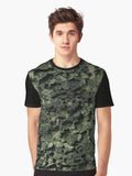 Scale camo seamless pattern Graphic T Shirt T Shirt Best Seller Look High CTR Pick