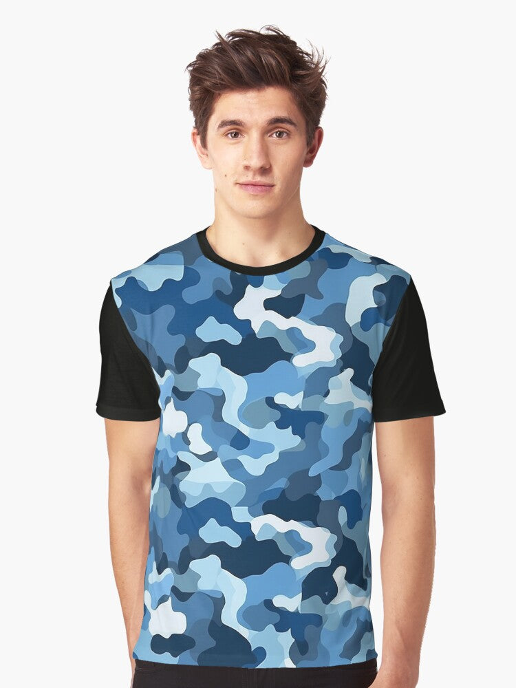 Naval and Air Camo 11 seamless pattern Graphic T Shirt T Shirt Viral US Style Fan Favorite