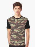 Lizard Camo Graphic T Shirt T Shirt Aesthetic Fit Fan Favorite