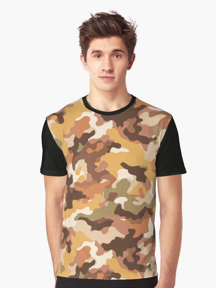 Classic Military Camo Print For Hiking Enthusiast Graphic T Shirt T Shirt Viral US Style Daily Comfort