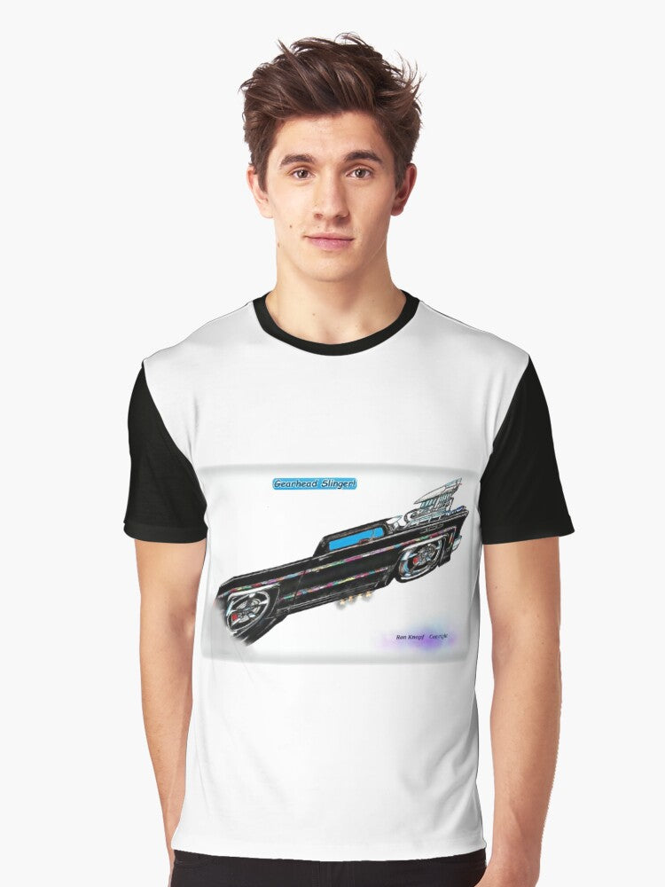 Hot Rod Art Gearhead Slinger Graphic T Shirt T Shirt Streetwear Style Daily Wear