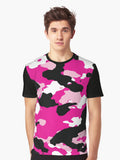 Pink Camo Graphic T Shirt T Shirt Premium Quality Daily Comfort