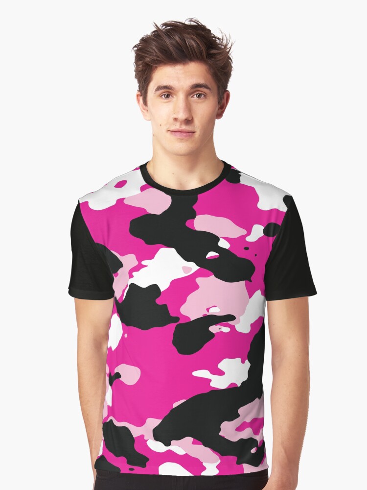 Pink Camo Graphic T Shirt T Shirt Premium Quality Daily Comfort
