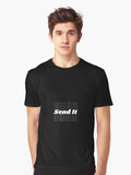 Send it White Graphic T Shirt T Shirt Trending US Hot Right Now