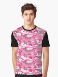 Pink Digital Camouflage Graphic T Shirt T Shirt Viral US Style Top Rated Design