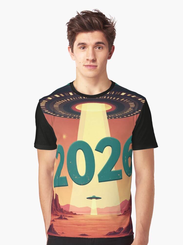 Vintage UFO Sightings 2026 1950s Flying Saucer Retro Alien Sci Fi Graphic T Shirt T Shirt Streetwear Style