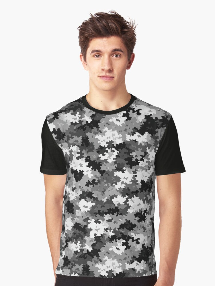 Elegant Fashion Pixeled Camo Print For Fashion Pixeled Camo Lover Graphic T Shirt T Shirt Premium Quality Fan Favorite