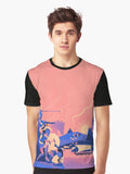 Homeric Landscape Summer Graphic T Shirt T Shirt Comfort Fit Daily Wear