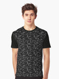 Camouflage Pattern Onyx Graphic T Shirt T Shirt Viral US Style Top Rated Design