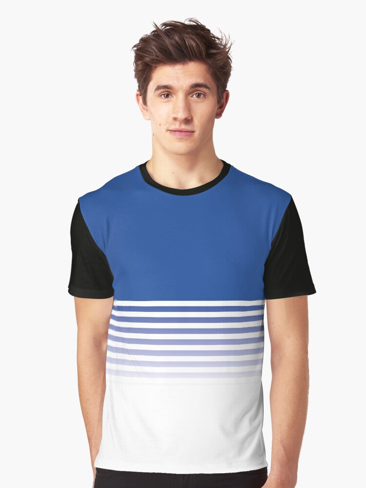 Elegant Minimalistic Pattern Design with Stripes Graphic Shirt T Shirt Premium Quality